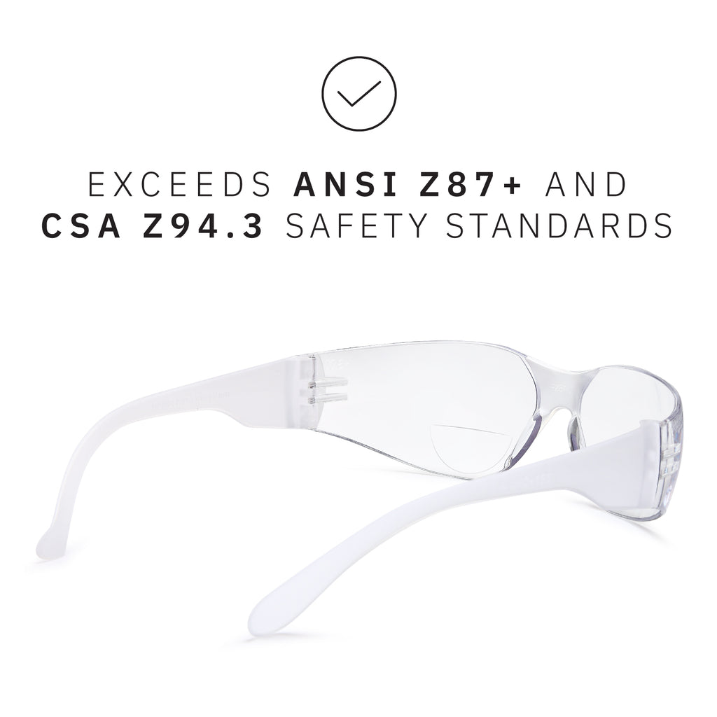 Gamma Ray Bifocal Safety Glasses Readers