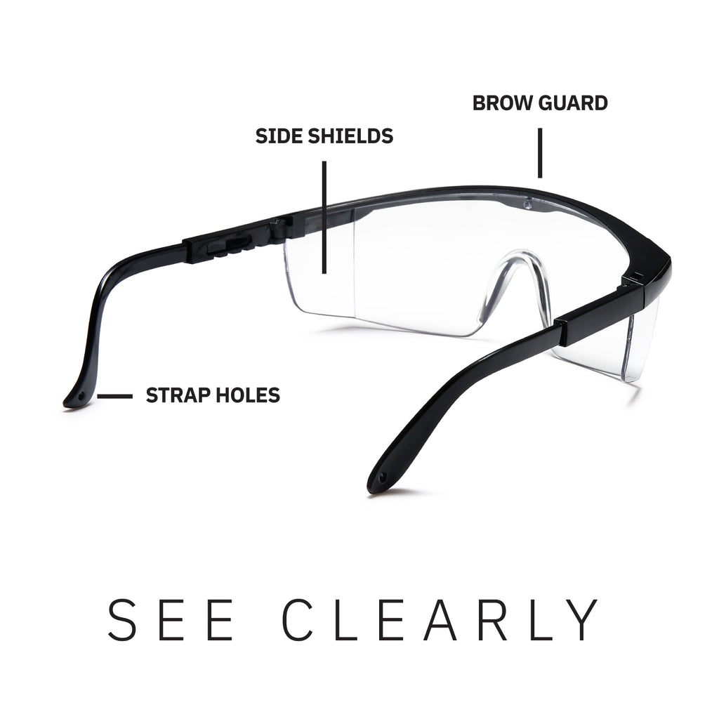 Protective Anti-Fog Adjustable Safety Glasses